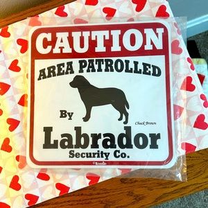 Sturdy plastic Labrador/lab sign, dog